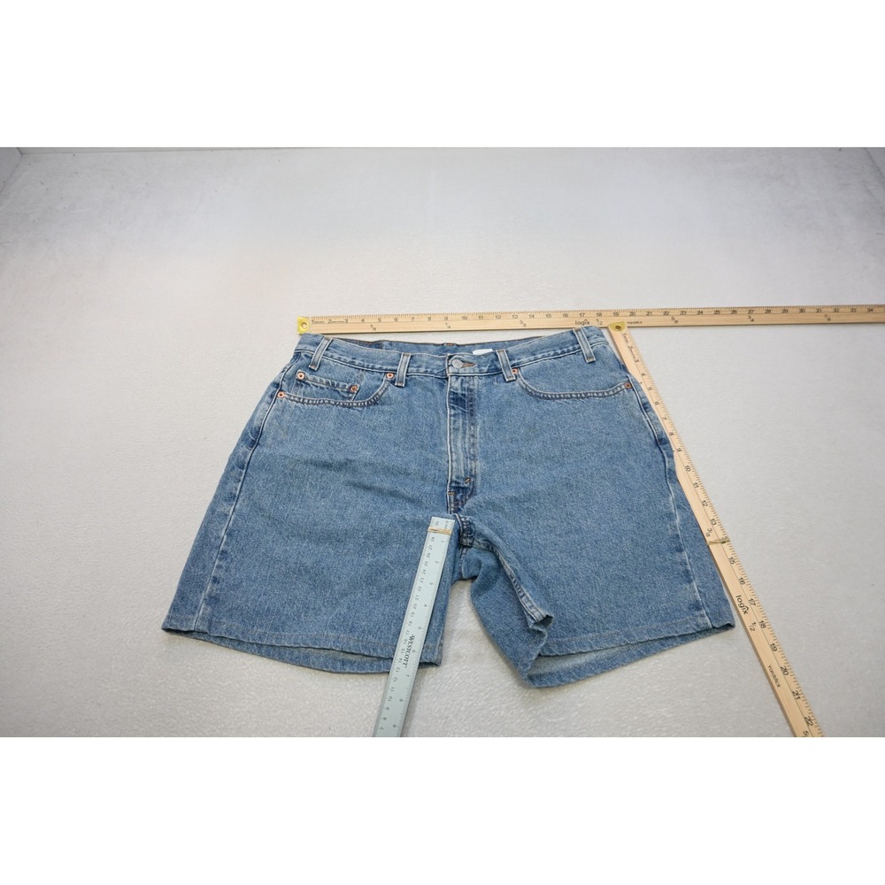 VTG Levis 550 Relaxed Fit Denim Jean Shorts Mens 38 Blue Cotton Excellent